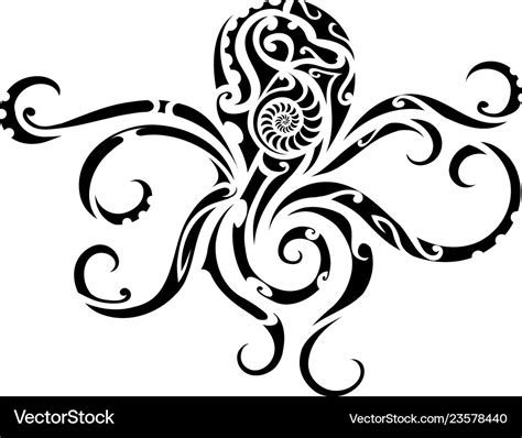 octopus tattoo tribal